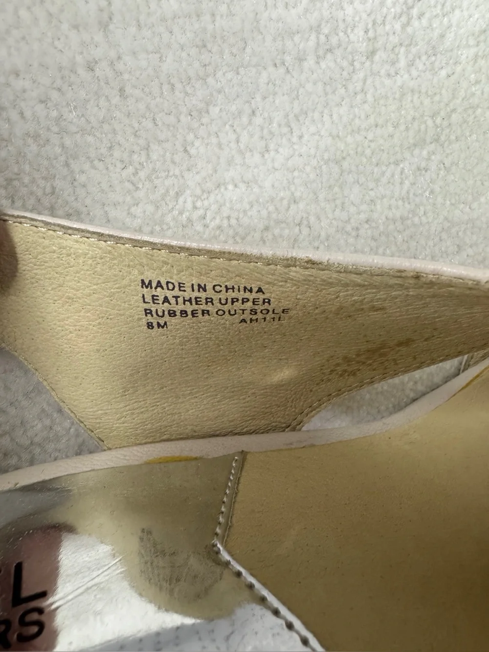 MICHAEL Michael Kors Cream Leather Slingback Peep Toe Platform Heels Size 8